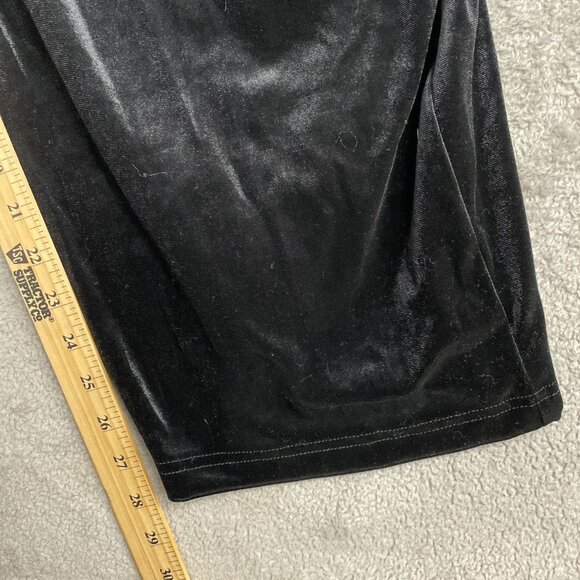 New Women’s Size XXL Black Velvet Jumpsuit High neck Halter A New Day 1605 - Picture 8 of 11